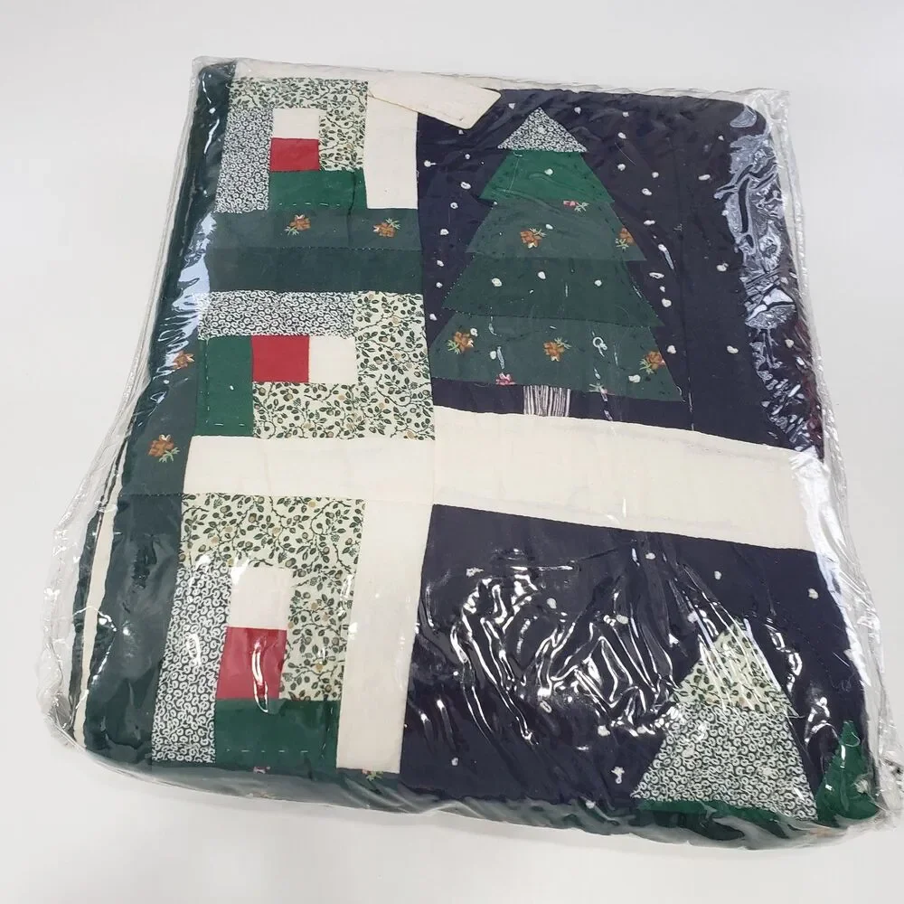 Hand Quilted Patchwork Throw, 